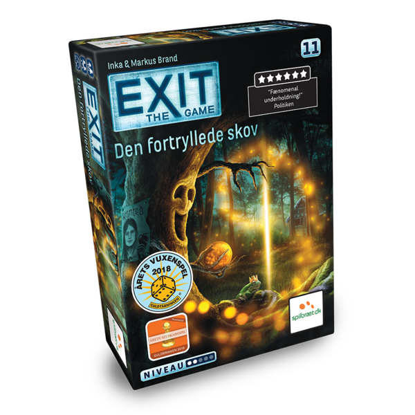Exit the game - den fortryllede skov - escape room spil - dansk spil - braetspil - familiespil - lad os spille