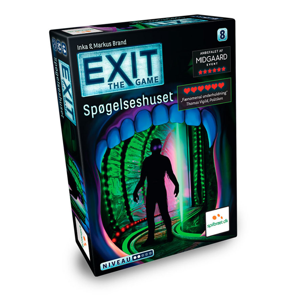 Exit the game - spoegelseshuset - lad os spille - braetspil - selskabsspil