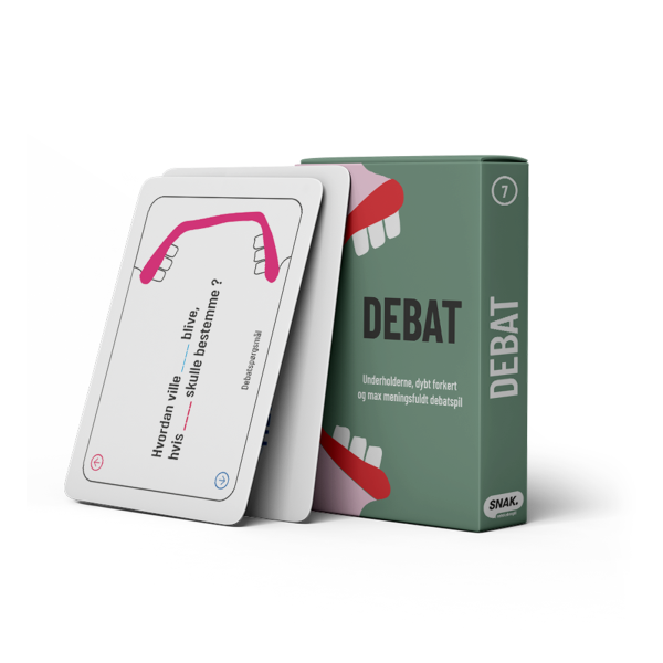 Debat samtalespil - samtalekort - snakspil - lad-os-spille