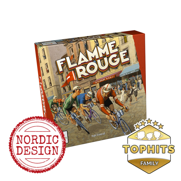 flamme rouge dansk - nordic - braetspil - cykelspillet - lad os spille