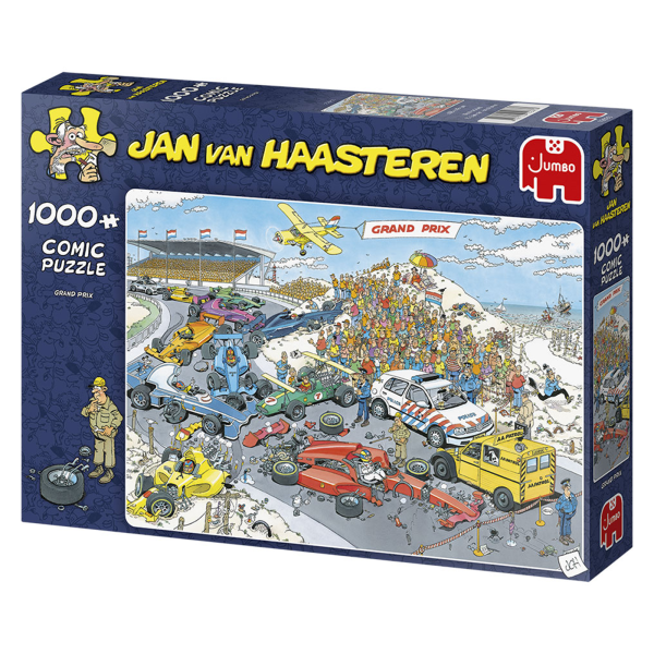 Jan van haasteren puslespil - puslespil med 1000 brikker - lad-os-spille - Formula 1 - The Start