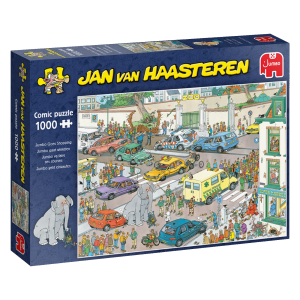 Jan van haasteren puslespil - puslespil med 1000 brikker - lad-os-spille - jumbo goes shopping