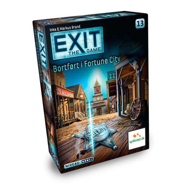 Exit 13 - bortfoert i Fortune City - mysteriespil - exit the game - lad-os-spille