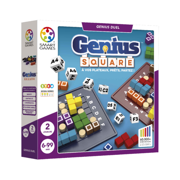 Smartgames genius square - hjernevrider og iqspil - spil for to
